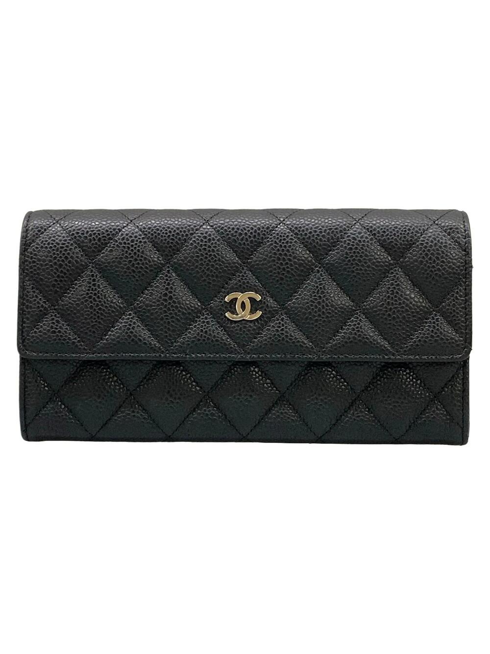 Chanel Matelasse Black Calfskin Long #288625C82B